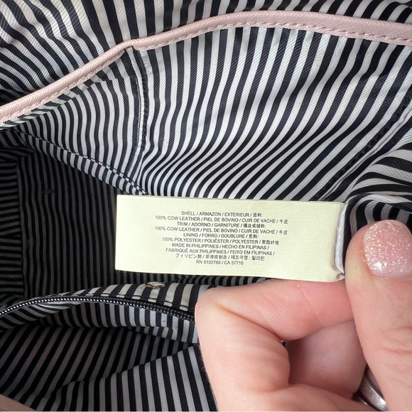 Kate Spade Cameron Street Lucie Leather Shoulder Bag Large Tote Wheat Pink Nude - Picture 14 of 14